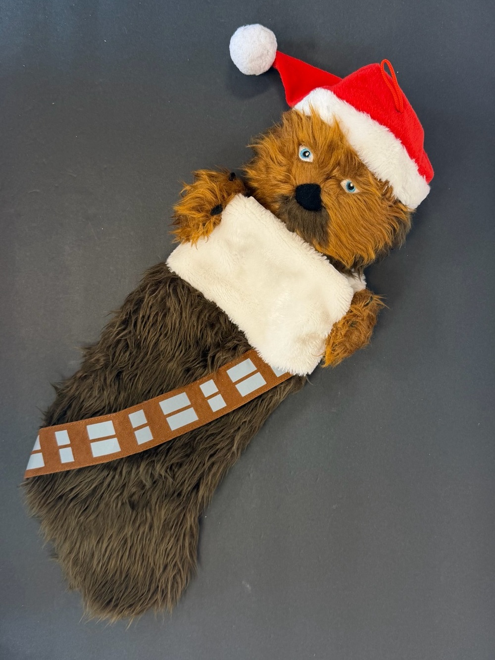 Star Wars Chewbacca Head Christmas Stocking Kurt Adler Disney EUC